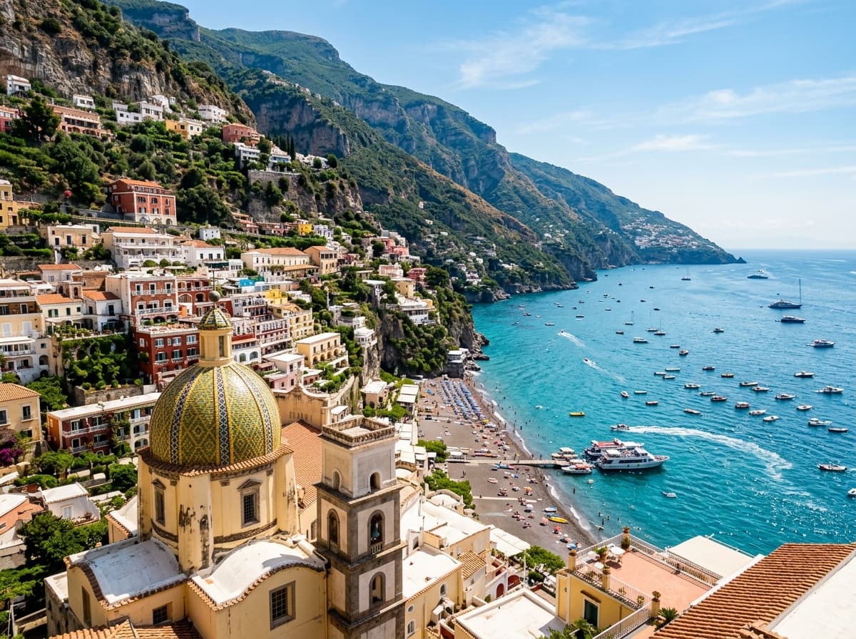 Scenic Amalfi coast in Italy